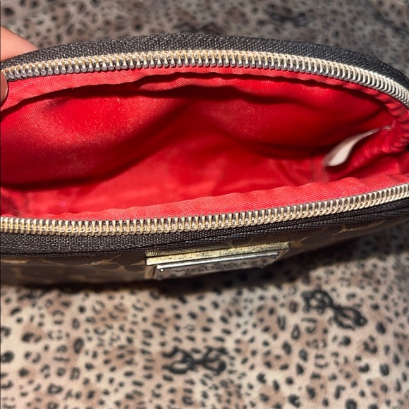 Victoria's Secret Black and Tan Leopard Cosmetic Pouch - Picture 3 of 3